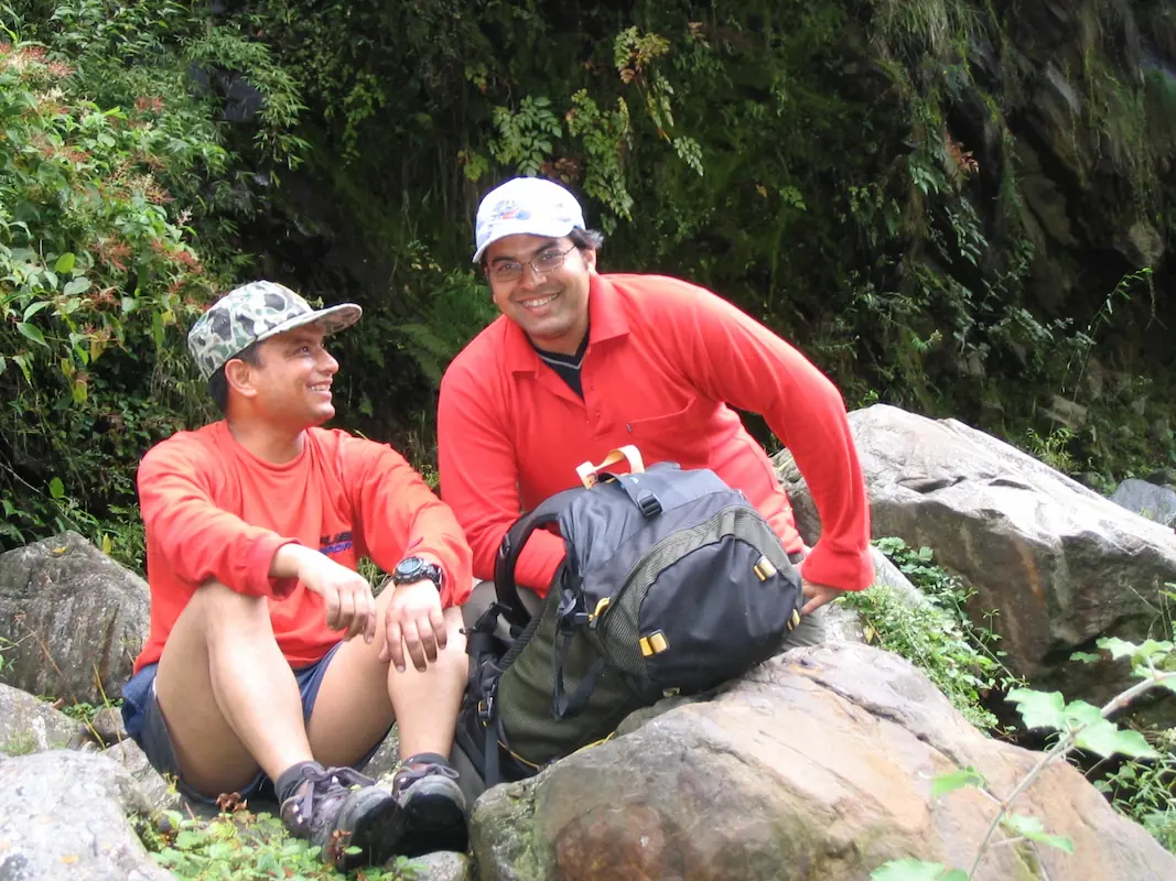 Kirti and Amit always smiling